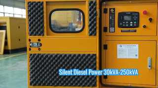 Silent Diesel Generator 37kVA to 250kVA Reliable Power