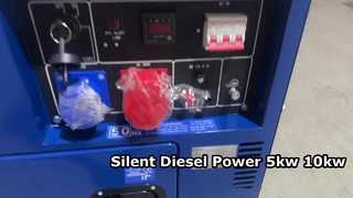 Silent Diesel Generator 5kw to 8kw Reliable Power